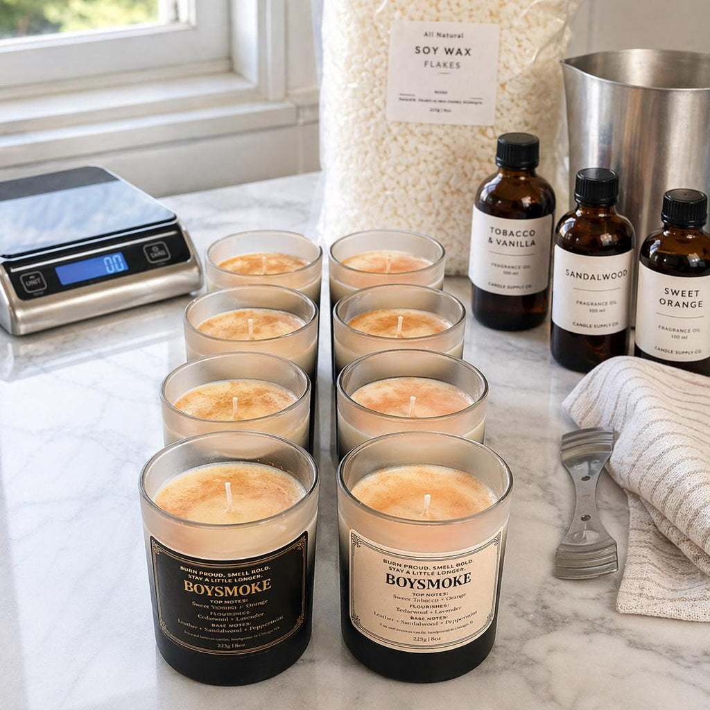 Newport Freshcut Rose Candle – Thorn and Bloom – Floral Hand Poured Orangic in Frosted Glass