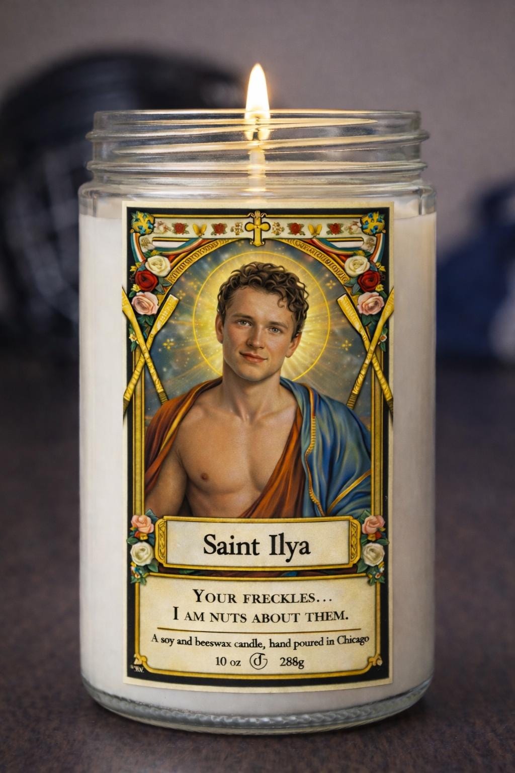 Heated Rivalry Hockey Romance Candle – Saint Ilya, Shane & Kip Grady