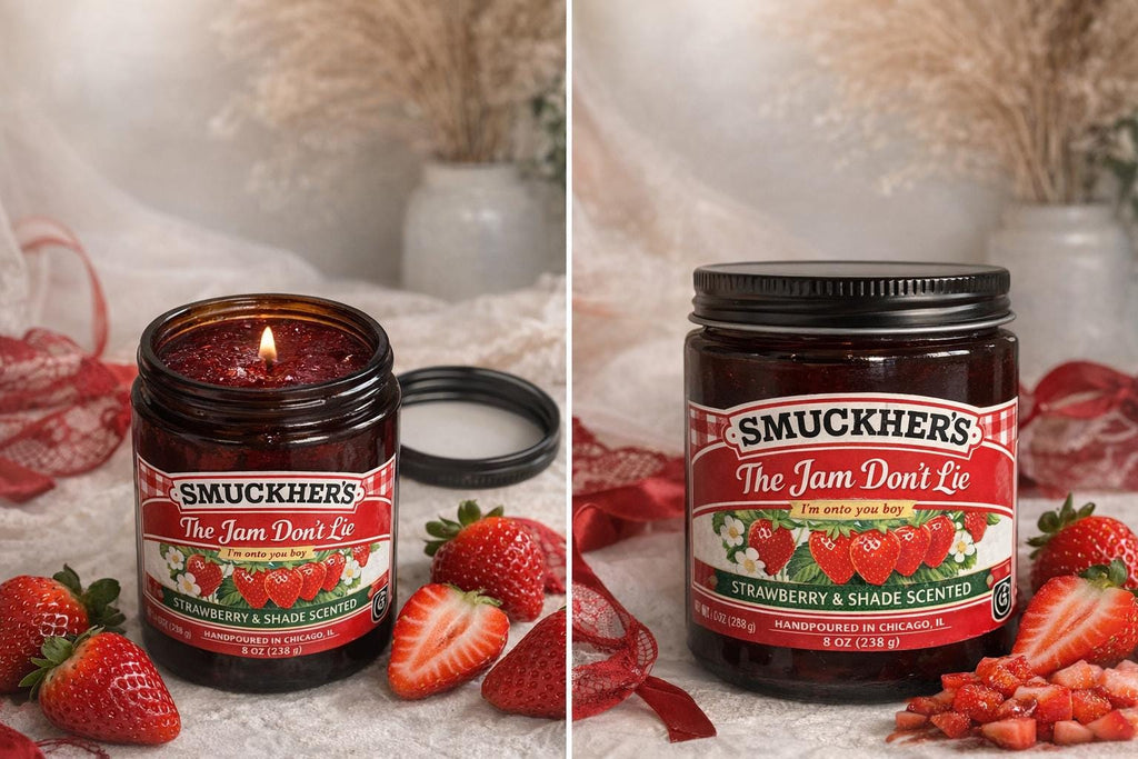 Strawberry Jam Scandal Candle, Shakira Inspired, Breakup Gift, Novelty Decor