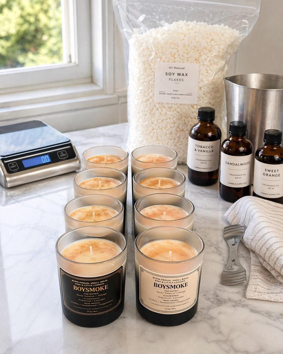 Stardust Soy Candle | Peony, Sweet Tobacco, Leather, Rose Water, Amber & Vetiver | Moody Luxury