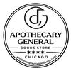Logo of Apothecary General Goods Store in Chicago with a circular design.