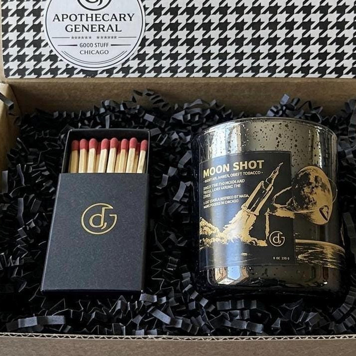 Moon Shot Soy Candle | NASA Space Artemis Tribute, Night Air Amber Sweet Tobacco