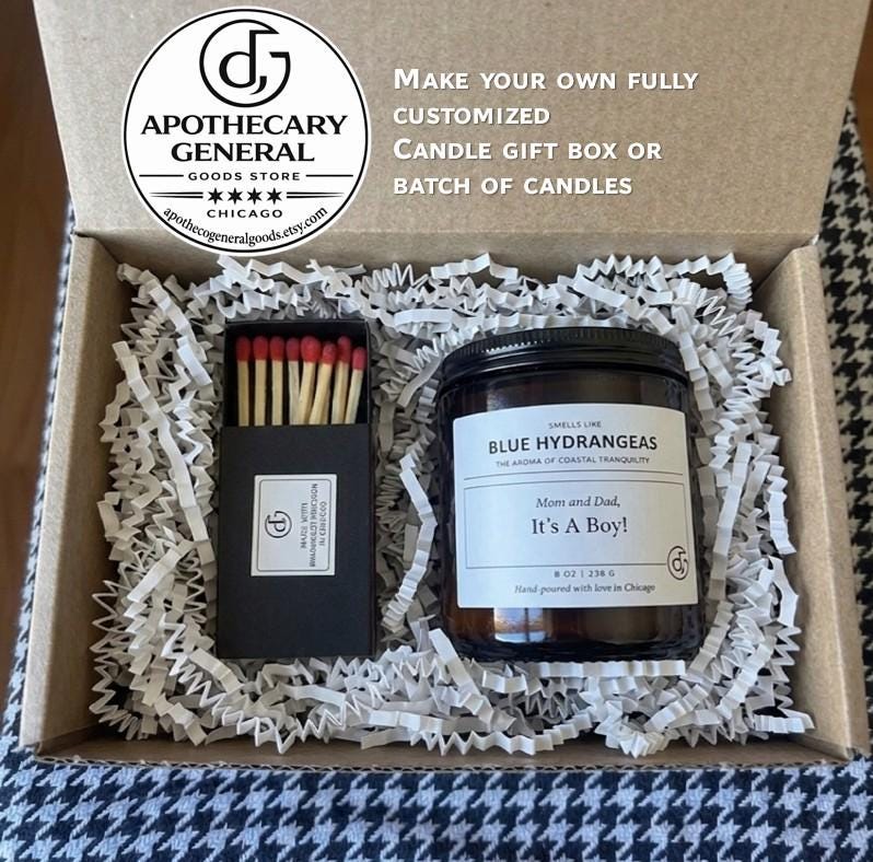 Custom Build Your Own Candle, Amber Jar, Single or Set of 10, Personalized Label