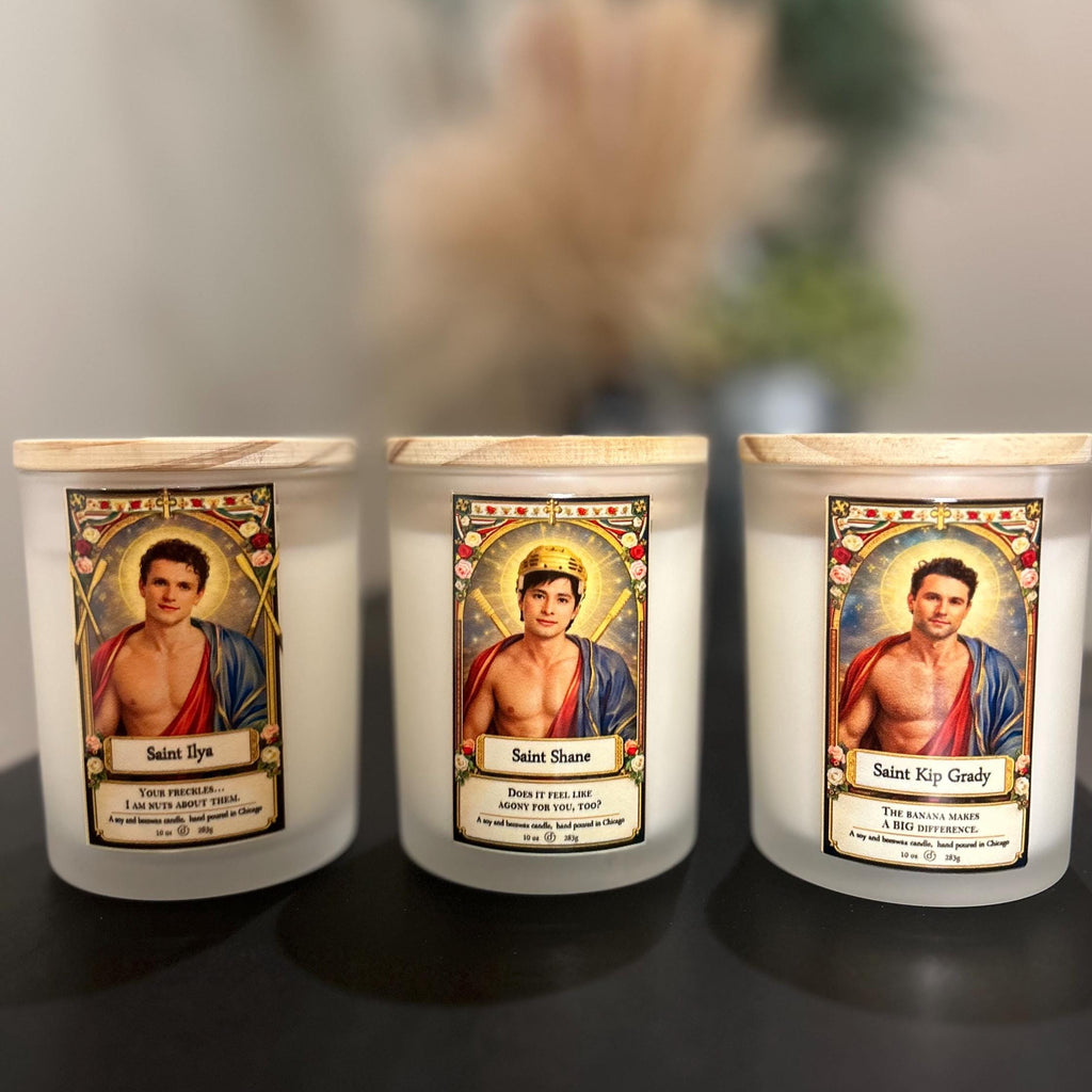 Heated Rivalry Hockey Romance Candle – Saint Ilya, Shane & Kip Grady