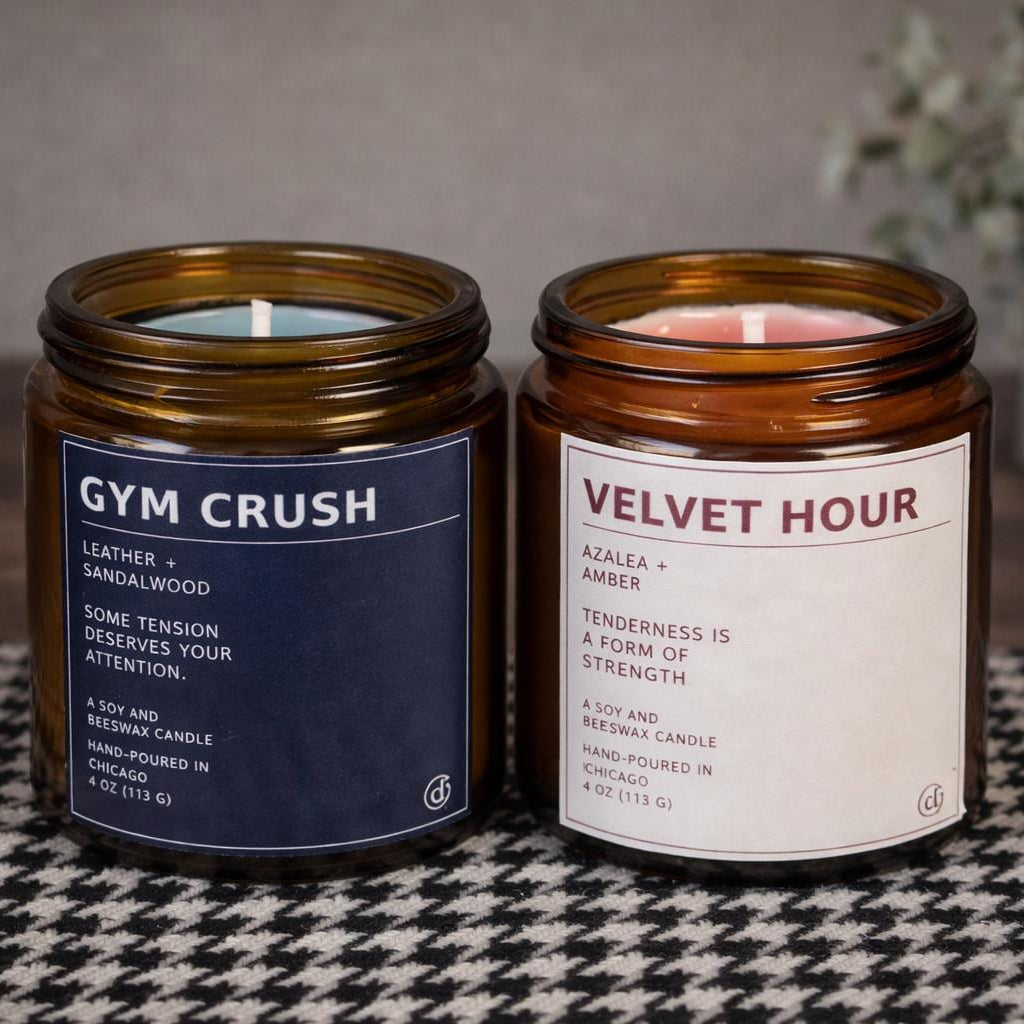Mini Mood Soy Beeswax Candle Collection | 4 oz Amber Jar Scents