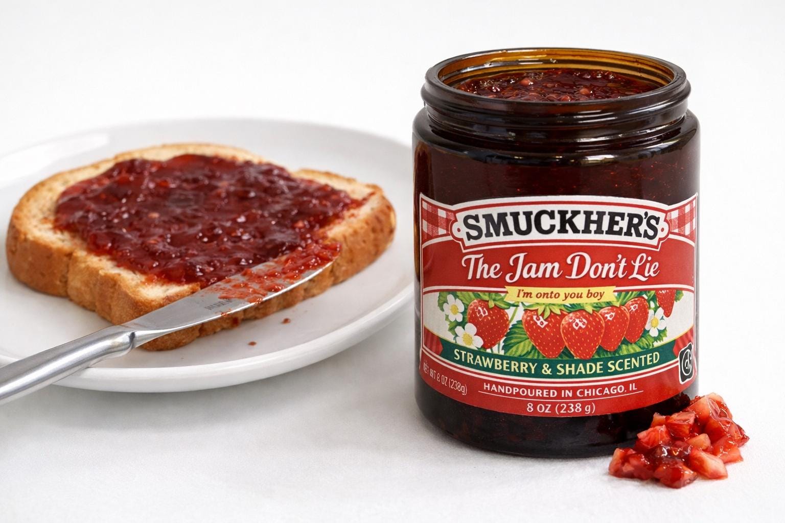 Strawberry Jam Scandal Candle, Shakira Inspired, Breakup Gift, Novelty Decor