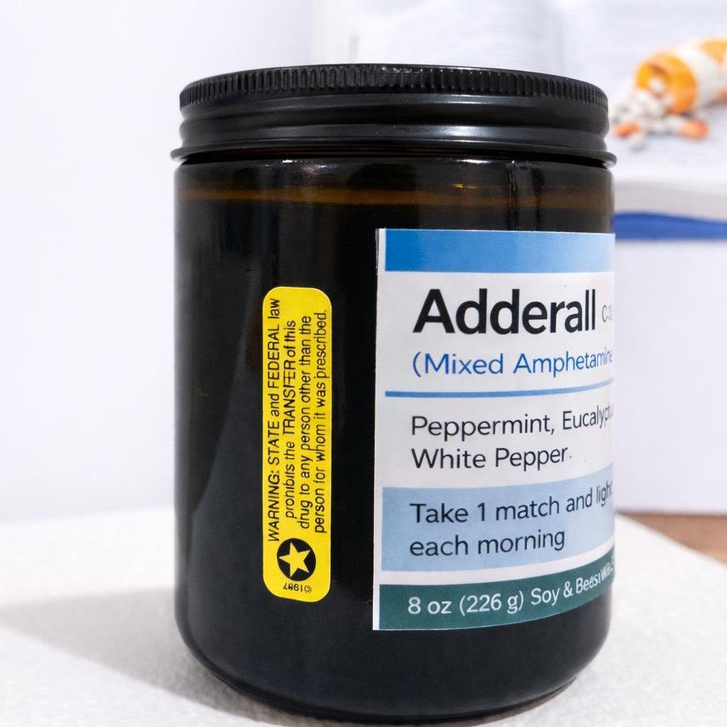 Modern, Pharmacy-Inspired Soy Poured Candle Collection