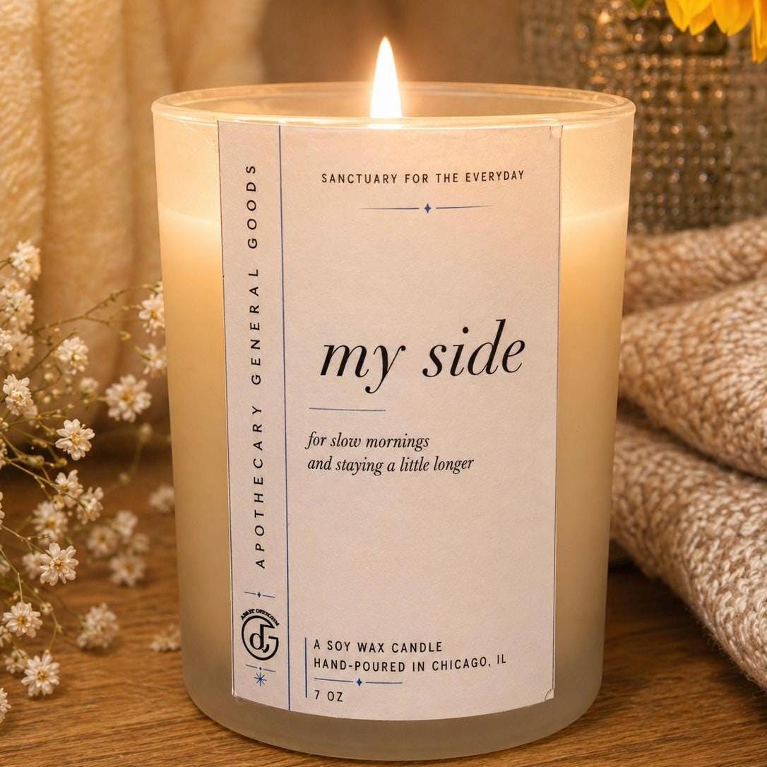 Couples and Lovers Customized Scent Yours and My Cozy Bedside Candle Duo